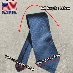 Polo Ralph Lauren Navy Blue & White Polka Dot Silk Tie - Handmade in Italy